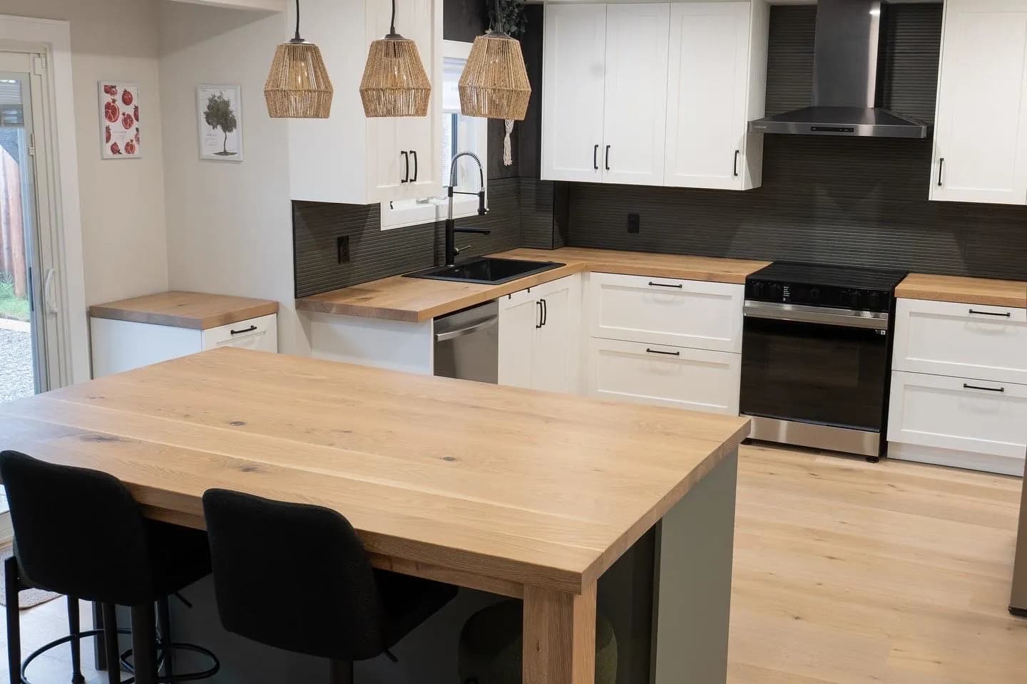 Kitchen White Oak Countertops — main view