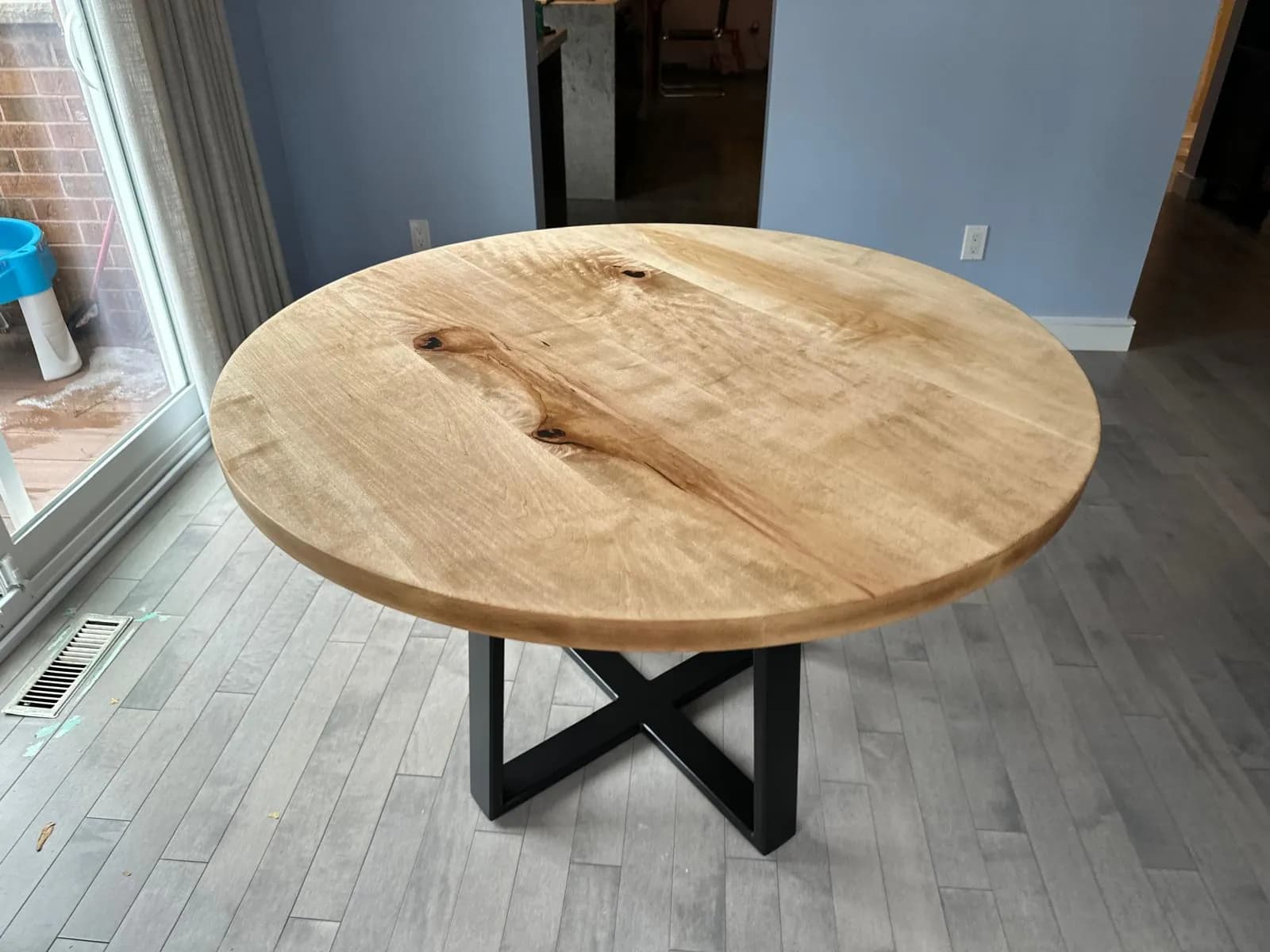 Circular Maple Table — main view