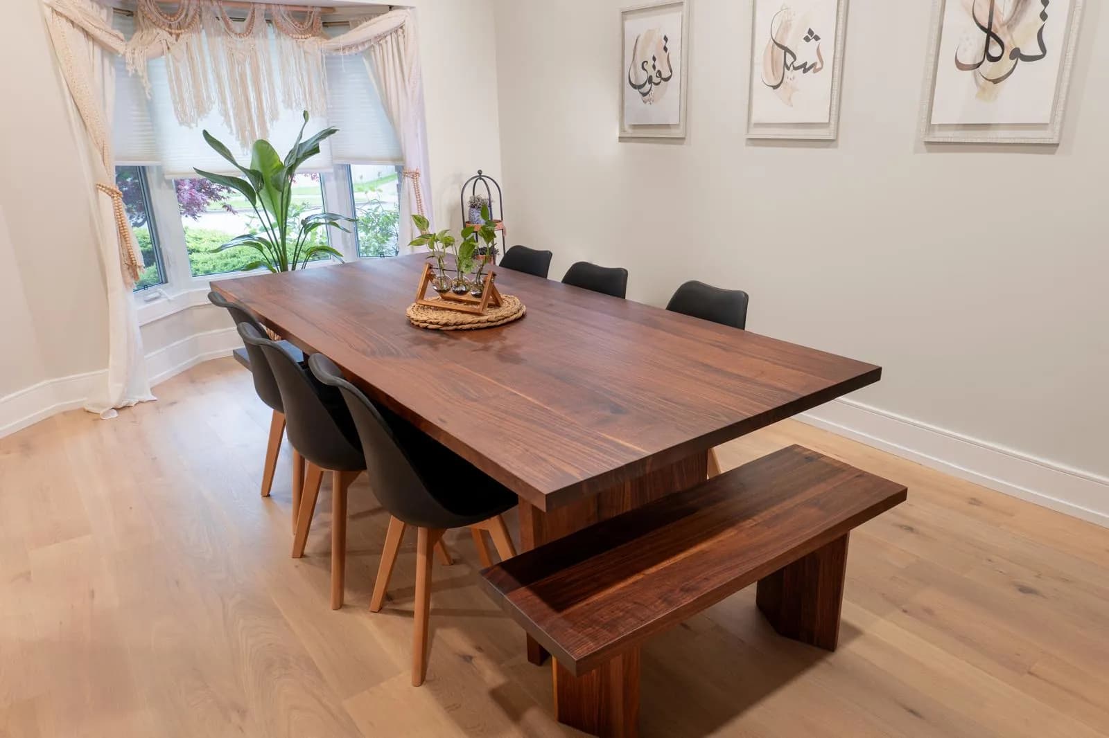 Quarter Sawn Walnut Dining Table — main view