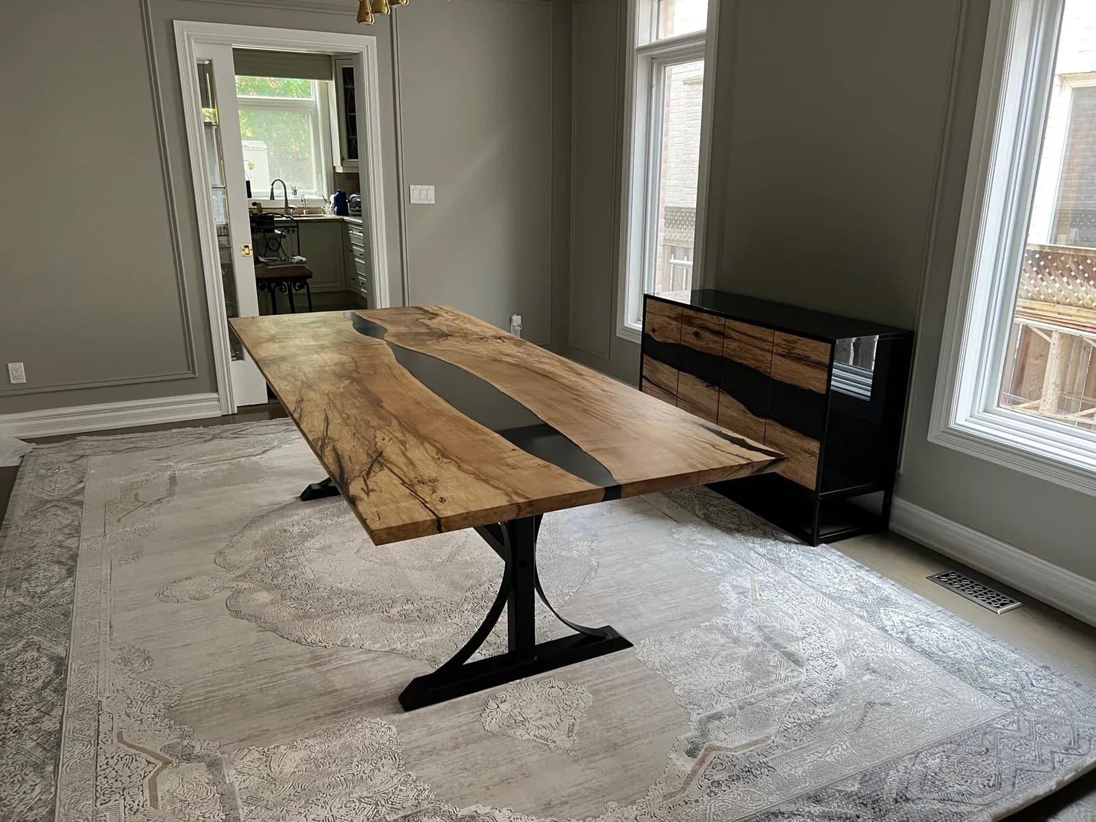 Spalted Maple River Dining Table — main view