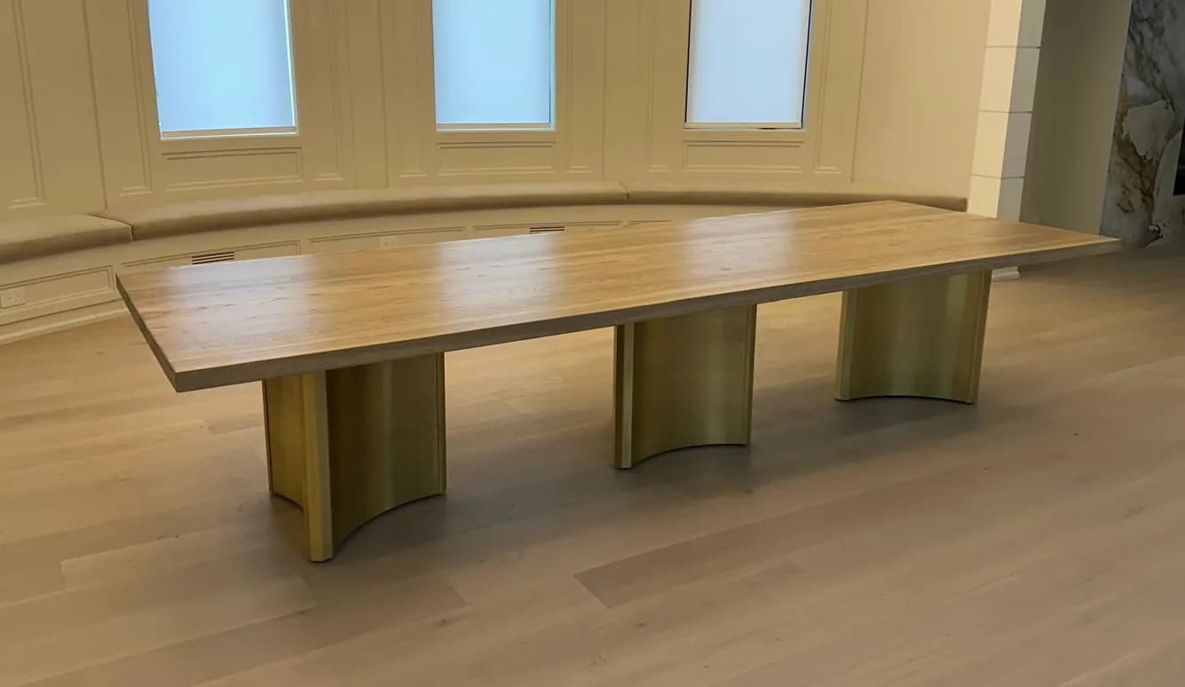 White Oak Confrence Table — main view