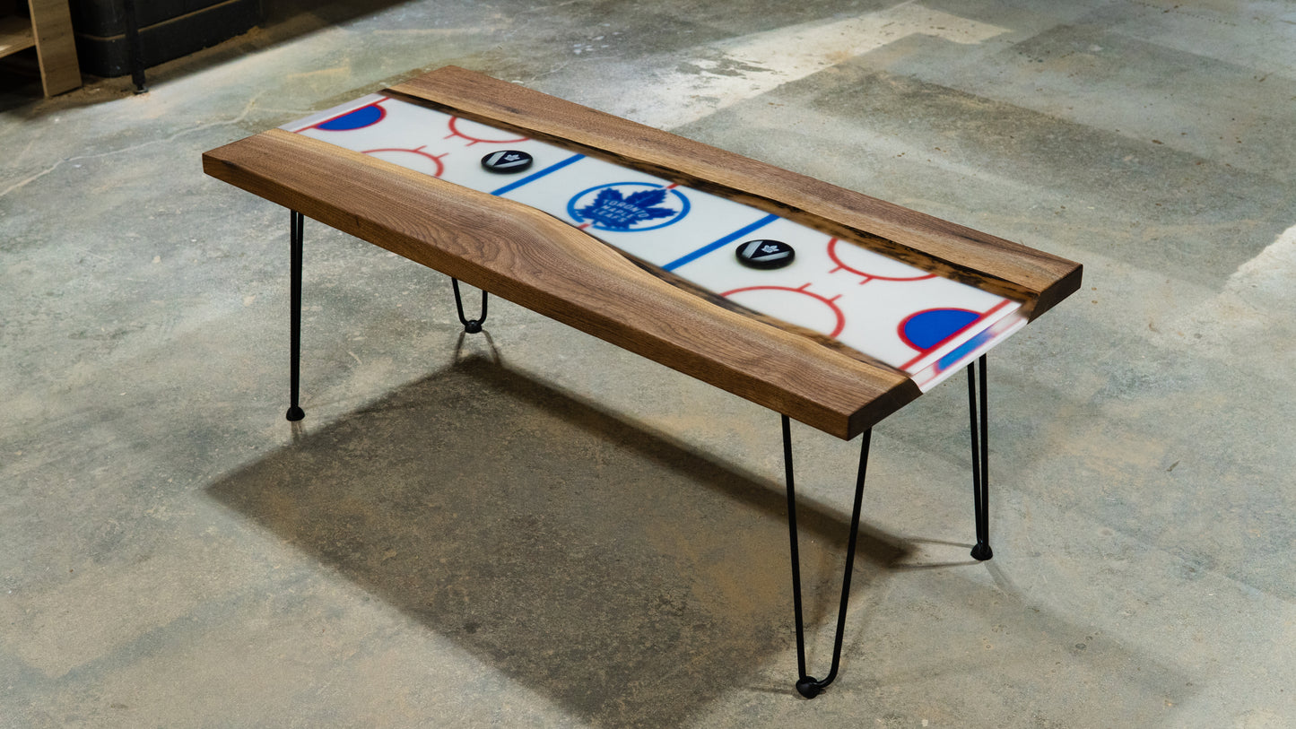 Hockey Epoxy Coffee Table